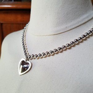 Valentine Heart Necklace.  Designer Napier Signed Jewelry.